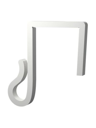 Lichterketten-Clips – Für Weihnachtsbeleuchtung und Lichterketten am Zaun - 25mm - Weiß - 20 Stk.