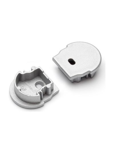 Endstücke für UNI12 D - Silber m. Loch - 20 Stk.