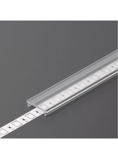 Abdeckung für LED-Profil - F - Click - 2m - Transparent