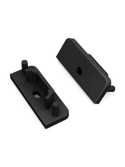 Endstücke für SURFACE14 Gen2 - Schwarz m. Loch - 20 Stk.