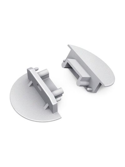 Endkappen für GROOVE14 Gen2 - Silber m. Loch - 20 Stk.