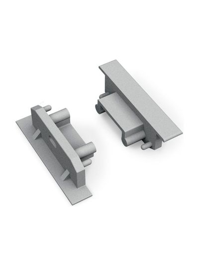 Endstücke für GROOVE14 Gen2 SQ - Silber m. Loch - 20 Stk.