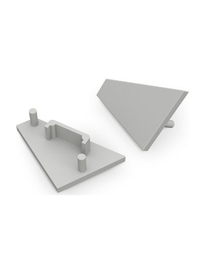 Endkappen für CORNER14 Gen2 - 20 Stk. - Grau