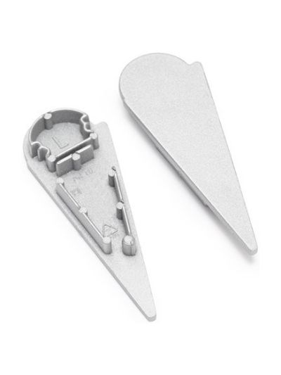 Endkappen für WALLE12 D - Silber - 20 Stk