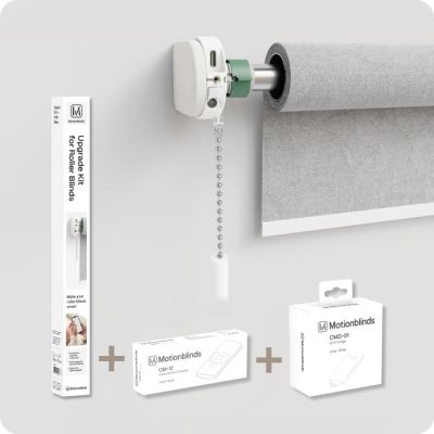 MotionBlinds - Upgrade Kit Starterkit (Roller Blinds + Bridge + 1C Remote) – Alles-in-einem-Nachrüstung