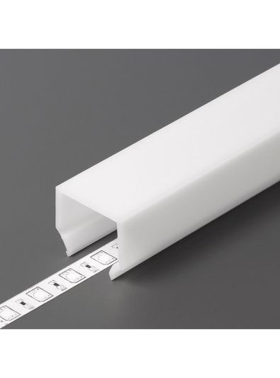 Abdeckung für LED-Profil - E7 - Click - 3m - Opal