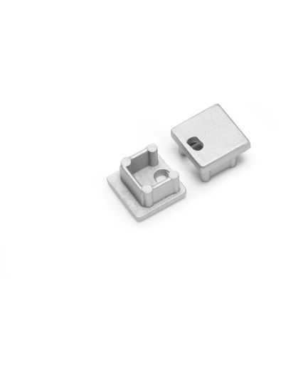 Endkappen für SMART10 - Silber mit Loch - 20 Stk.