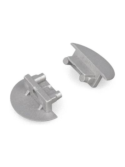 Endkappen für BEGTIN12 Gen2 - Silber mit Loch - 20 Stk.