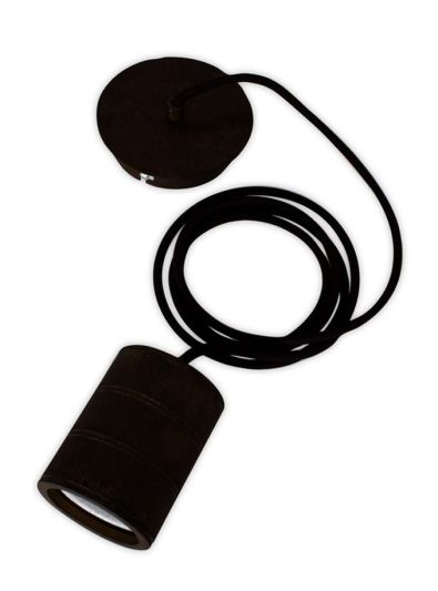 Calex Retro-Pendelleuchte - Industrie-Schwarz - E40