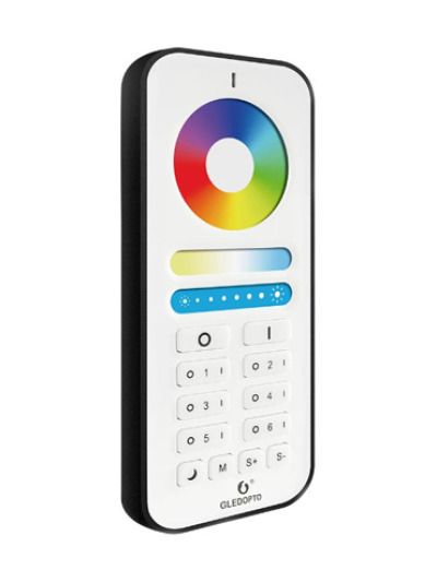Gledopto - RGB+CCT Touch-Fernbedienung - 6 Zonen - Batteriebetrieben