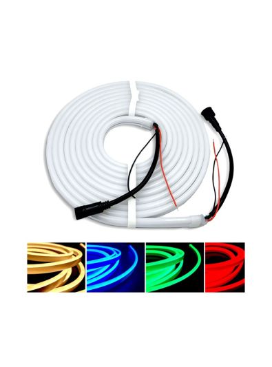 Neon Flex LED-Streifen - 16W/m - RGB+WW - 5m - IP65 - 72 LED/m - 24V