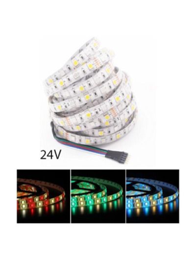 RGB+WW LED-Streifen - 12W/m - 5m - IP20 - 60 LED/m - 24V