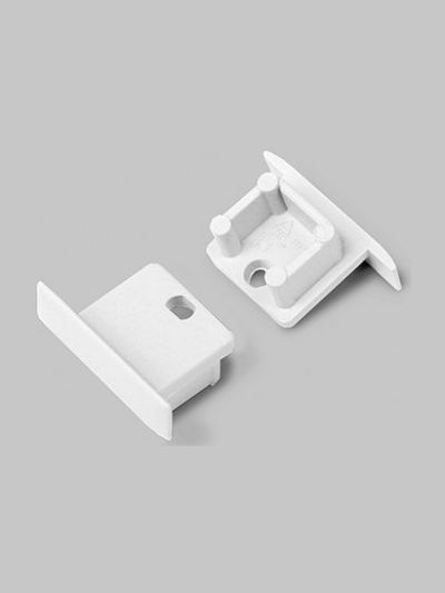 Endkappen für SMART-IN10 - Weiß mit Loch - 20 Stk
