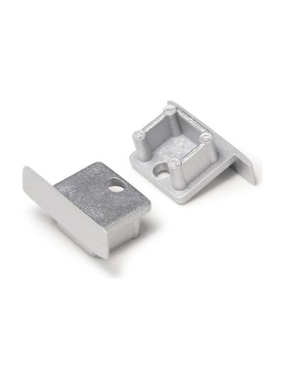 Endkappen für SMART-IN10 - Silber mit Loch - 20 Stk.