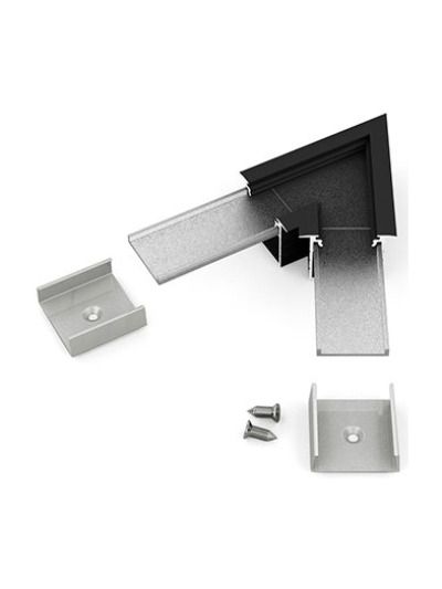 Winkel für LED-Profil LINEA-IN20 - 60° - Schwarz