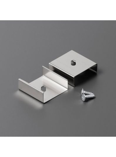Montageclips für LED-Profil - Model U7 - Edelstahl - 20 Stk