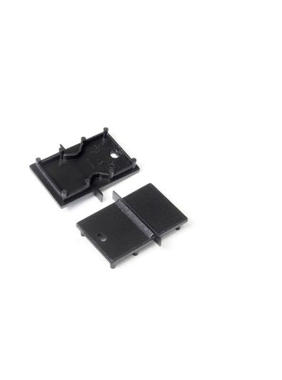 Endkappen für LINEA-IN20-E7 - Schwarz m. Loch - 20 Stk.