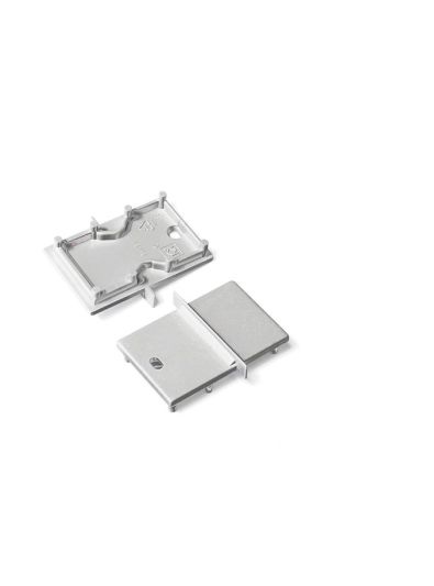 Endkappen für LINEA-IN20-E7 - Silber mit Loch - 20 Stk.