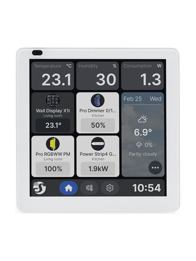 Shelly - Wall Display X1i Silber