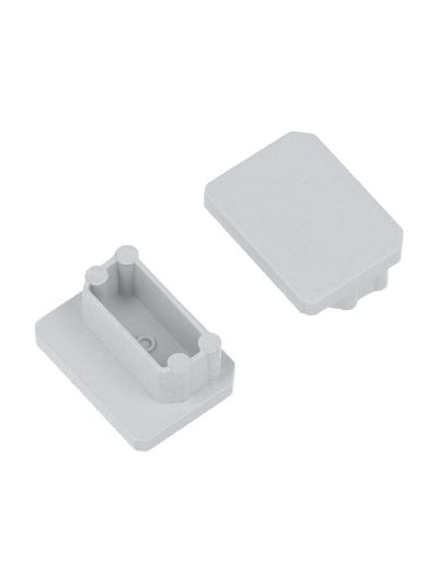 Endkappen für UNI-TILE12 - Grau - 20 Stk