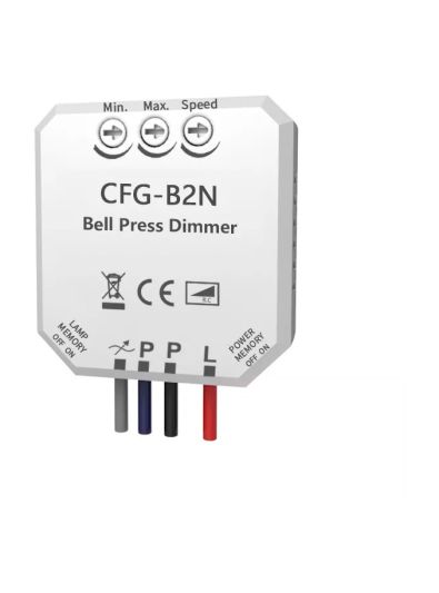 Inline LED-Einbaudimmer - Push-Dimmer - Memory