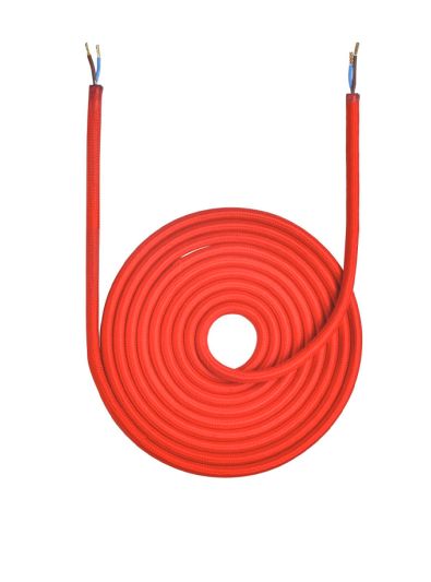 Halo Design - Textilkabel - 3 Meter - Rot