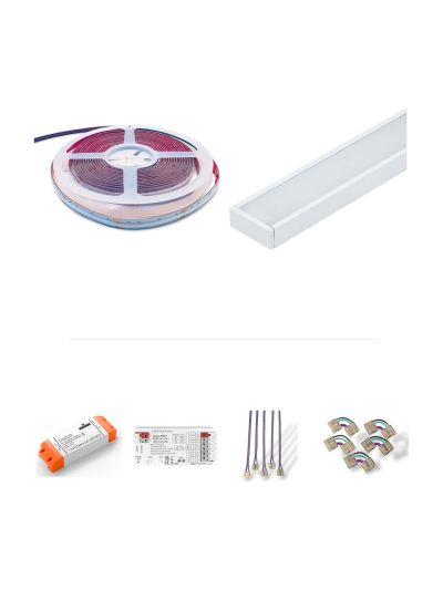 HiluX ZigBee LED-Band RGBW mit Aluprofil - 5m - Komplettset