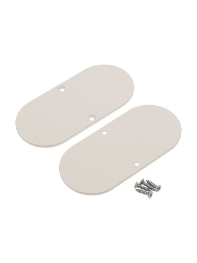 Endkappen für NAMI23-D9 - Mandelbeige - Metall - 2 Stk.