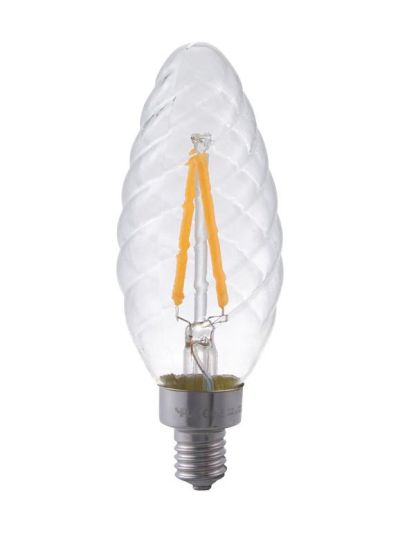 E14 - SPL Twisted Candle - Klar - 120lm - 2200K - CRI 95 - Dimmbar