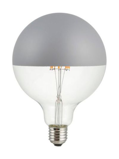 E27 - SPL Premium Topspiegel-Globe - Grau - Ø:125mm - 2500K - CRI 93 - Dimmbar