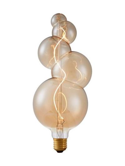 E27 - SPL Big FleX Bubble - Amber - Ø:125mm - 2000K - CRI 90 - Dimmbar