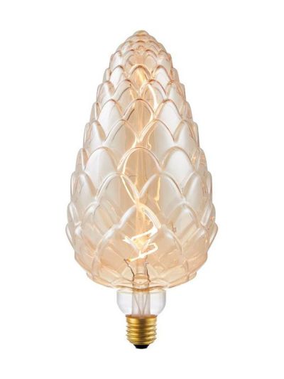 E27 - SPL Big FleX Pine-Cone - Amber - Ø:120mm - 2000K - CRI 90 - Dimmbar