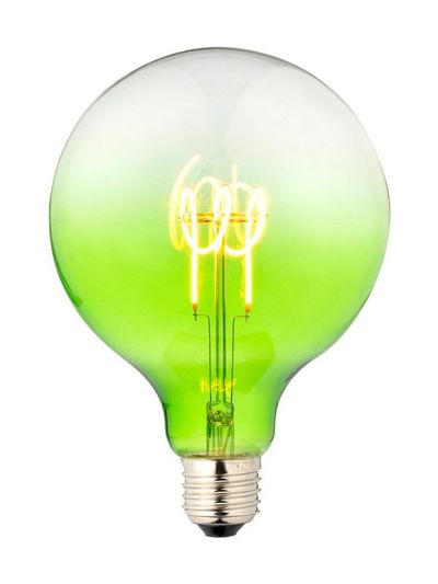 E27 - SPL FleX Globe Colored - Grün - Ø:125mm - 2200K - CRI 93 - Dimmbar