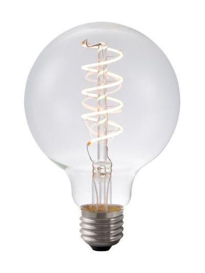E27 - SPL FleX Globe AX - Klar - Ø:95mm - 2200K - CRI 93 - Dimmbar