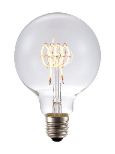 E27 - SPL FleX Globe TR - Klar - Ø:95mm - 2200K - CRI 93 - Dimmbar