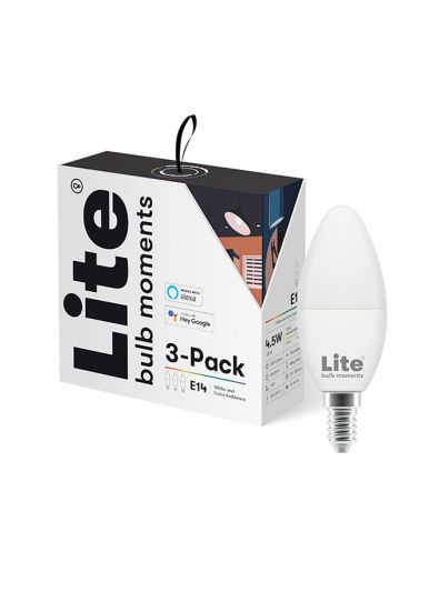 E14 - Lite Bulb Moments - White & Color Ambiance - 3er-Pack