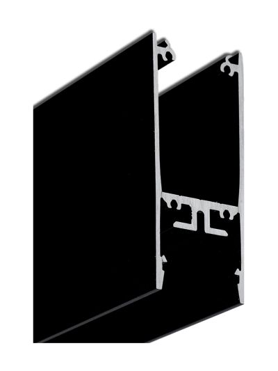 LED-Profil PIXY20-02 - 4m - Schwarz