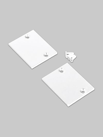 Endkappen für PIXEL33-01 - Weiß - Metall - 2 Stk