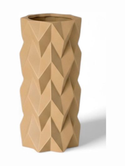 Simiu - TESSURA - Vase - 17 cm - Beige