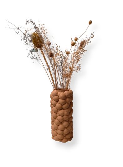 Simiu - PUFFRA - Vase - 20 cm - Beige
