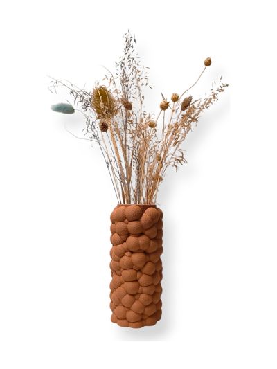 Simiu - PUFFRA - Vase - 20 cm - Karamell