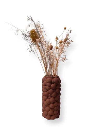 Simiu - PUFFRA - Vase - 20 cm - Mokka