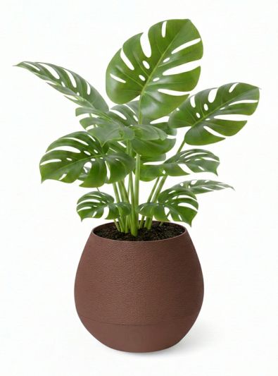 Simiu - KAPKA - Blumentopfverkleidung mit Selbstbewässerungssystem - Mokka - Ø:11,5
