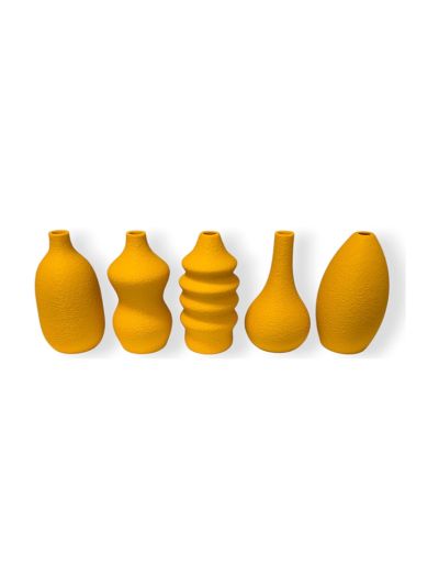 Simiu - MINI VASES - Magnetisch - 6 cm - 5 Stk. - Senfgelb