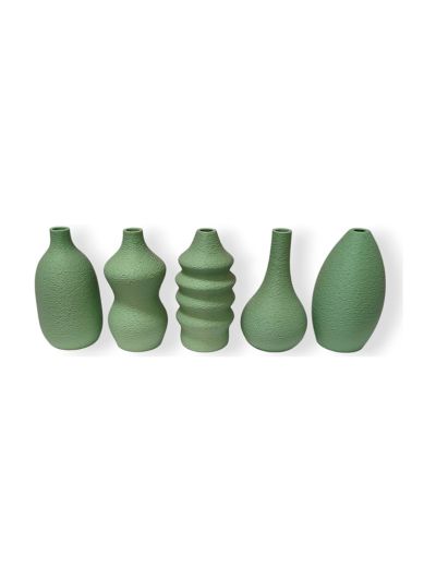 Simiu - MINI VASES - Magnetisch - 6 cm - 5 Stk. - Staubgrün