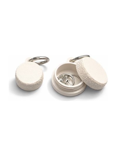 Simiu - RINGCHAIN – Mini-Box mit Schlüsselring - 2 Stk. - Elfenbein