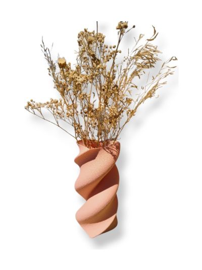 Simiu - HEART TWIST - Vase - 20 cm - Helllachs