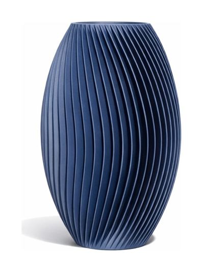 Simiu - LAMEL-Vase - 18 cm - Marineblau