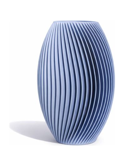 Simiu - LAMEL-Vase - 18 cm - Staubblau