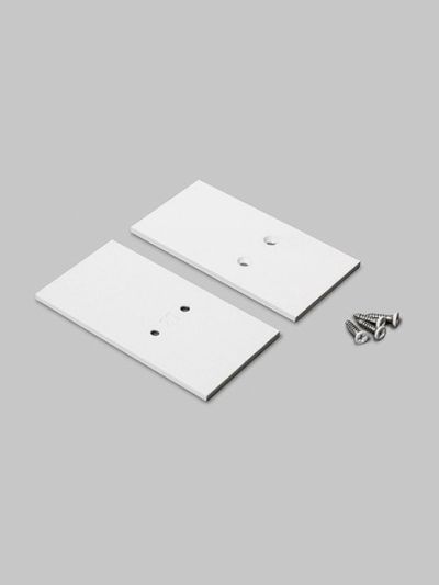 Endkappen für VARIO30-27 - Weiß - Metall - 2 Stk.